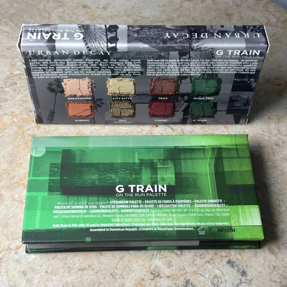 Urban Decay G Train On The Run Eyeshadow Palette 8 Shades